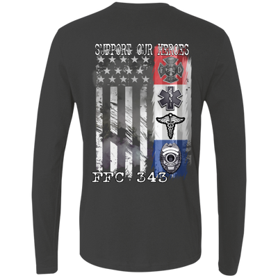 FFC 343 Support Our Heroes Premium Long Sleeve Shirt