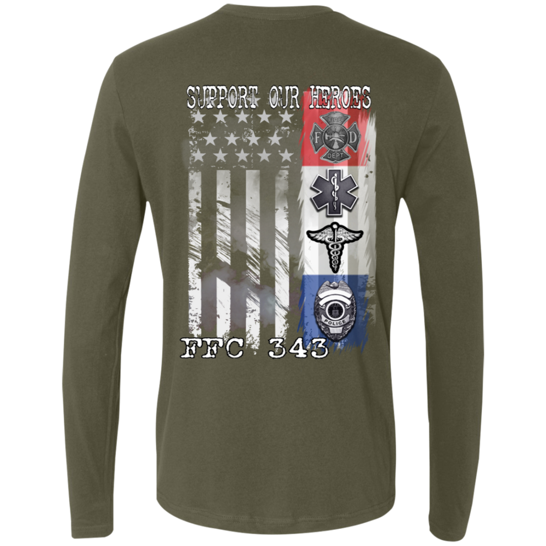 FFC 343 Support Our Heroes Premium Long Sleeve Shirt