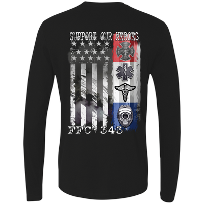 FFC 343 Support Our Heroes Premium Long Sleeve Shirt