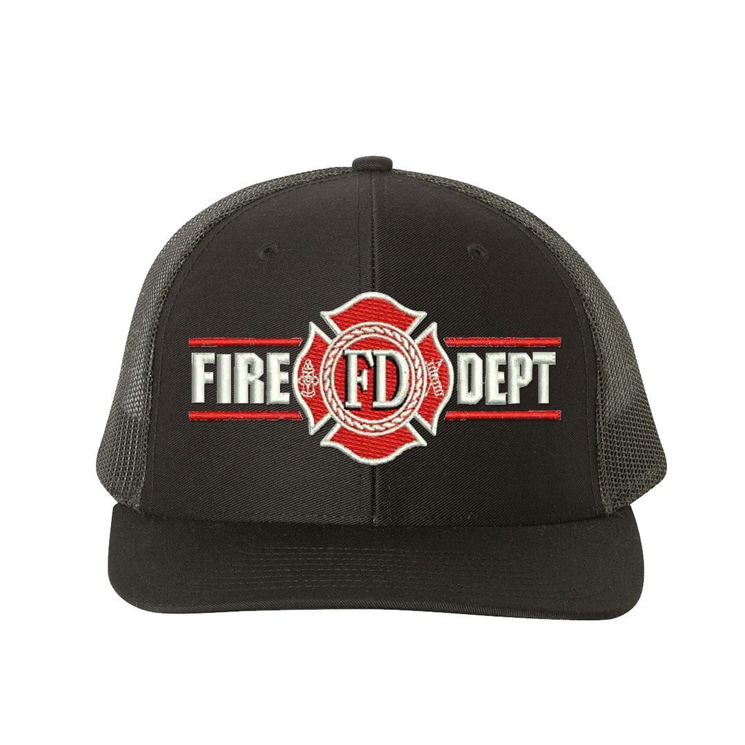 Firefighter Maltese cross snapback cap