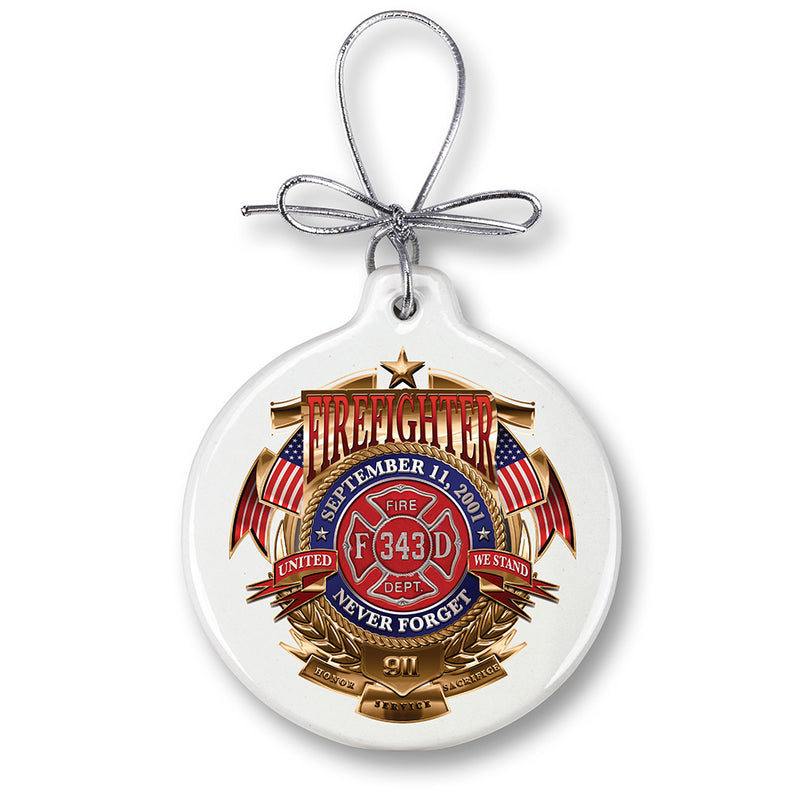 Firefighter Badge Of Honor Ornament