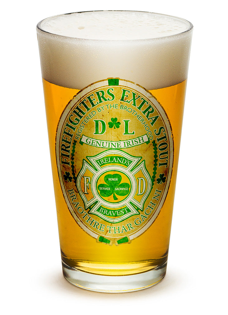 Firefighter Irelands Bravest Pint Glass