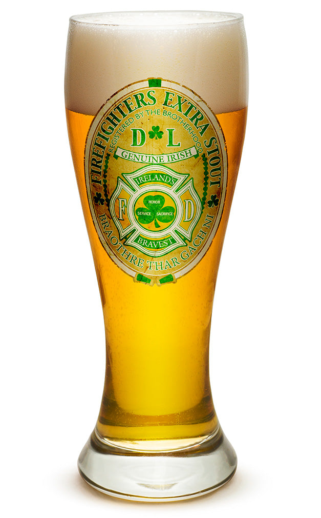Firefighter Irelands Bravest Pilsner Glass