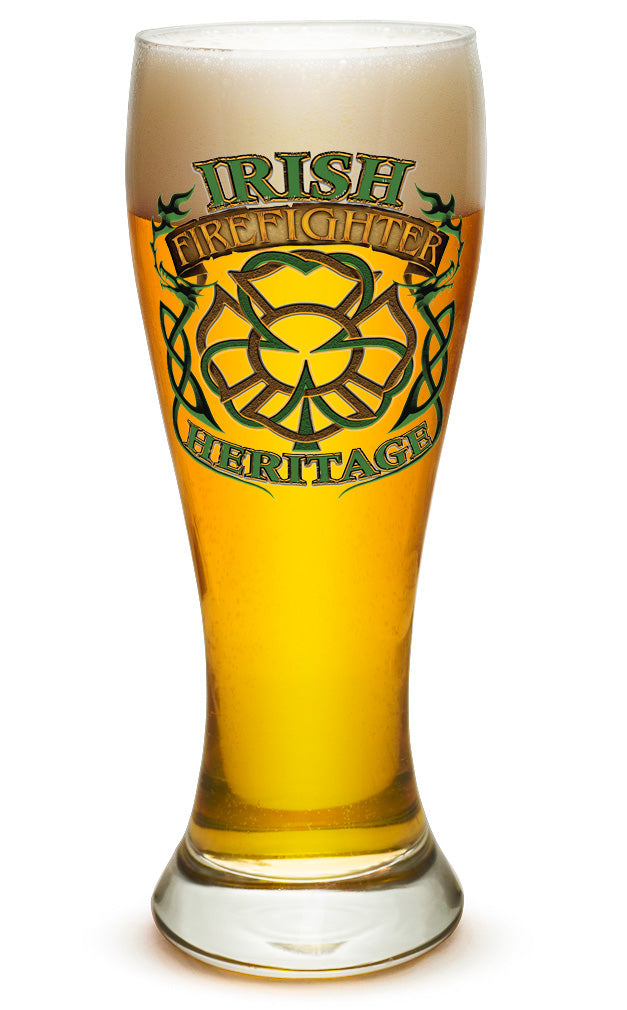 Firefighter Irish Heritage Pilsner Glass