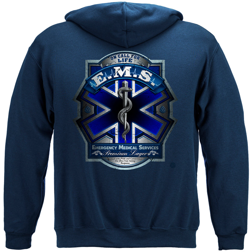 EMS Beer Label Hooded Sweat Shirt