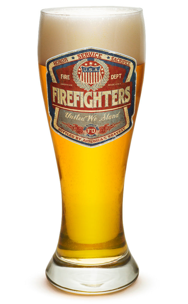 Firefighter Denim fade Pilsner Glass