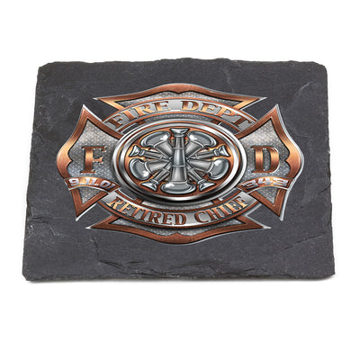 Firefighter Retired Chief Coaster