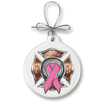 Firefighter Race For a Cure Ornament