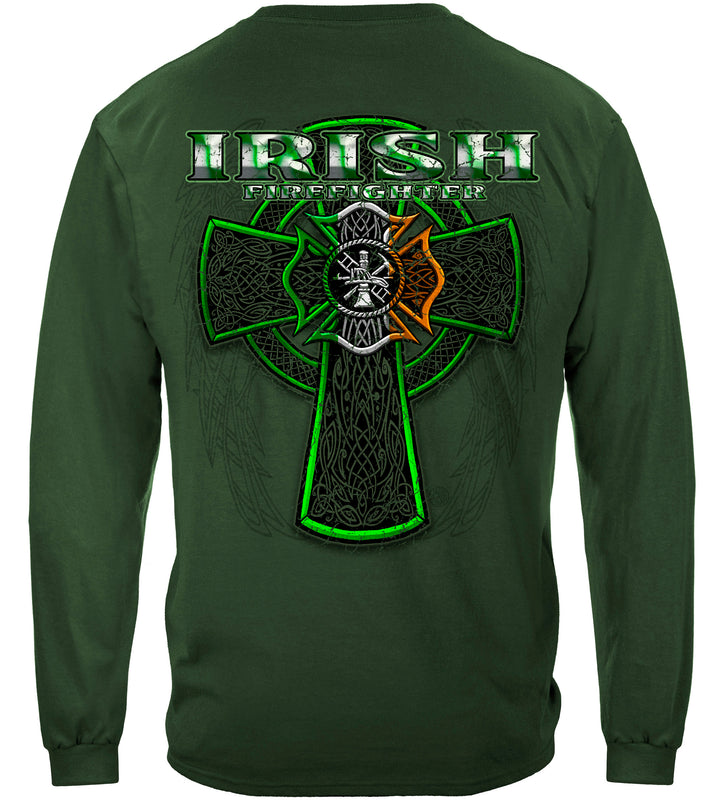 Firefighter Irish Green Foil Long Sleeves