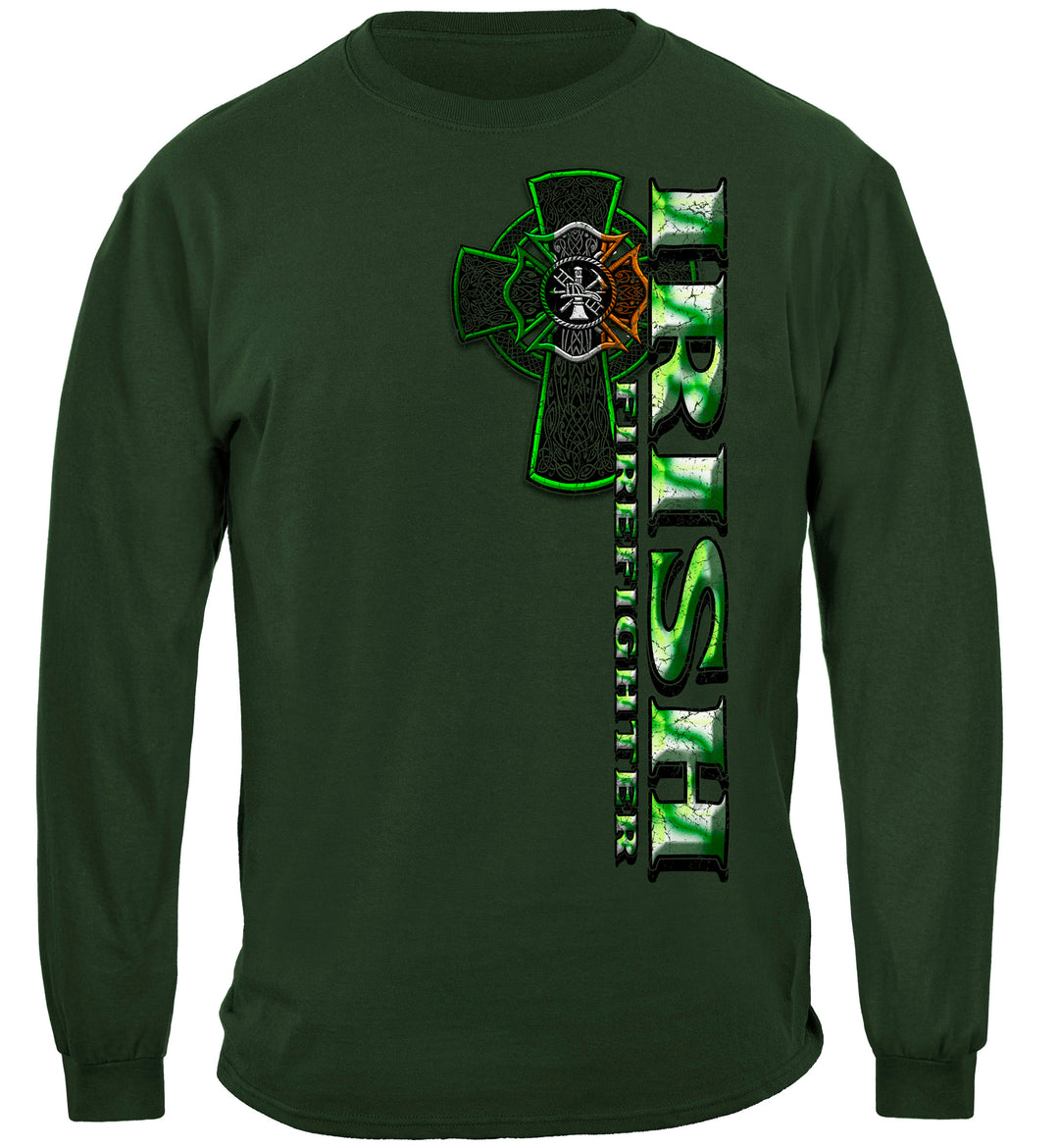 Firefighter Irish Green Foil Long Sleeves
