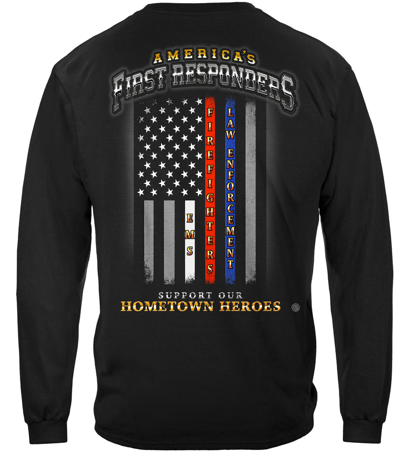FIRST RESPONDER FLAG OF HONOR Long Sleeves