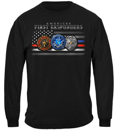 FIRST RESPONDER FLAG OF HONOR Long Sleeves
