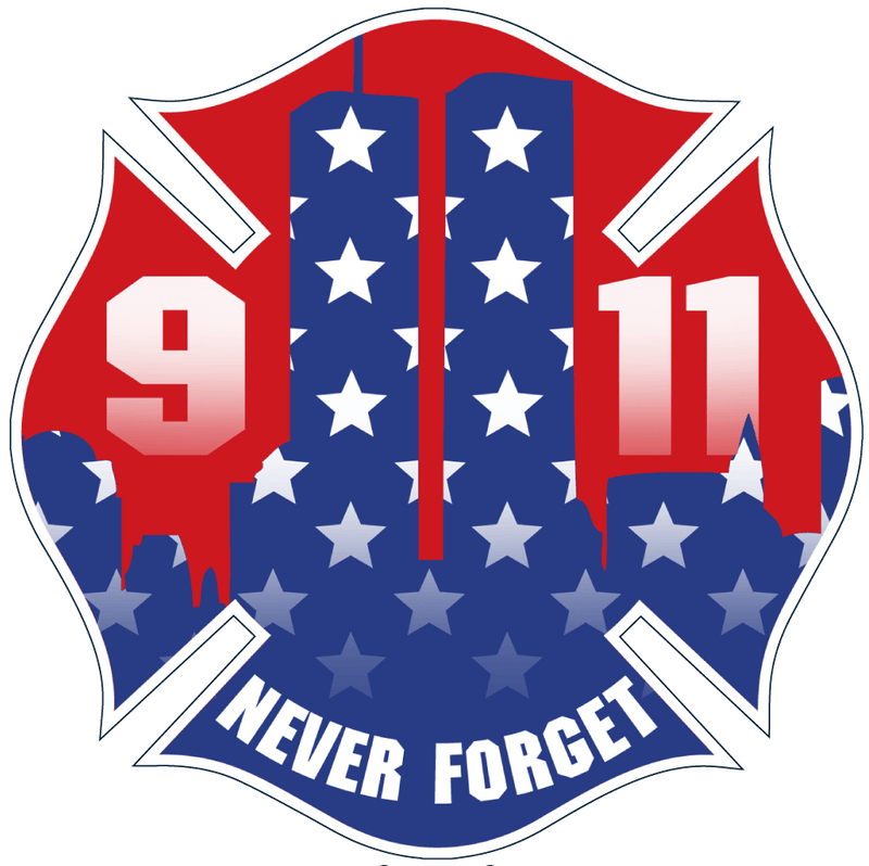FFC 911 Never Forget Stars and Stripes Decal