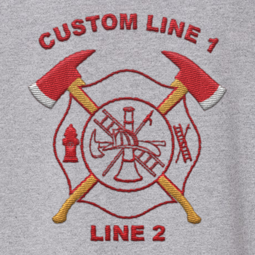 Classic quarter zip sweatshirt for firefighters