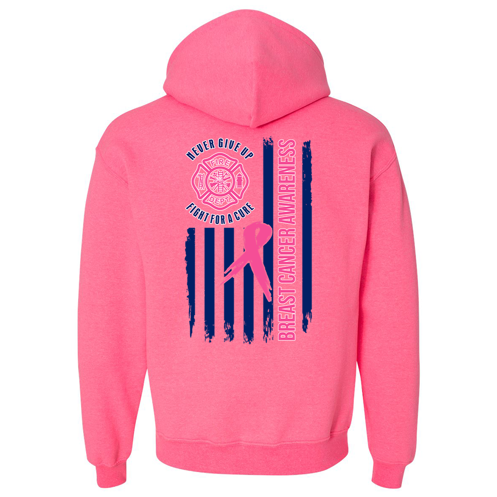Breast Cancer Awareness Fire Dept Premium Hoodie –