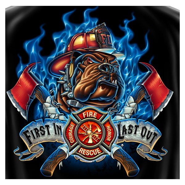 New First In Last Out Firefighter Tshirt