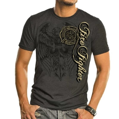 Firefighter Elite Breed Gray Tshirt