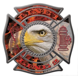 Custom Eagle Flame Maltese Decal