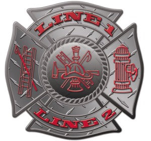 Custom Diamond Plate Maltese Decal