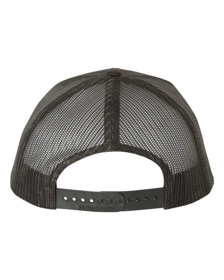 Embroidered Thin Red Line trucker snapback cap