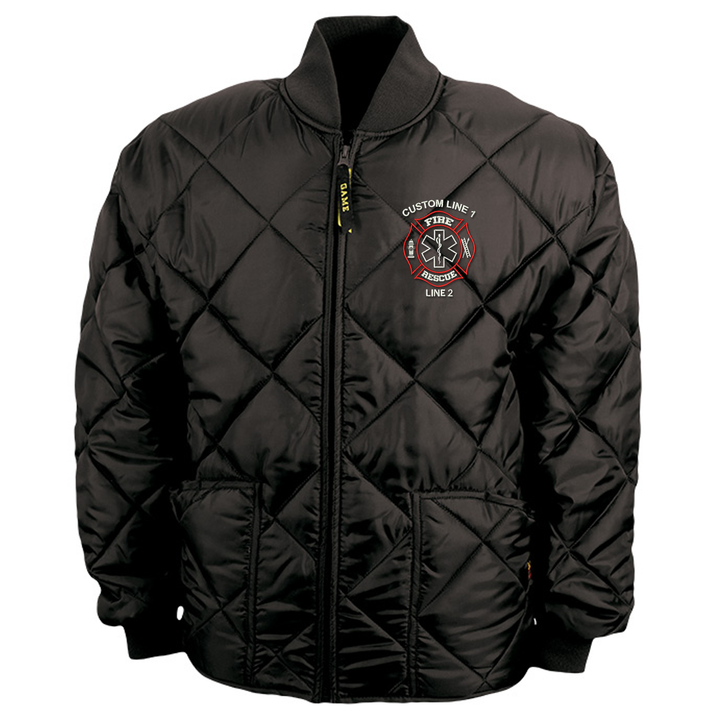 Fire Rescue outerwear with custom embroidered logo
