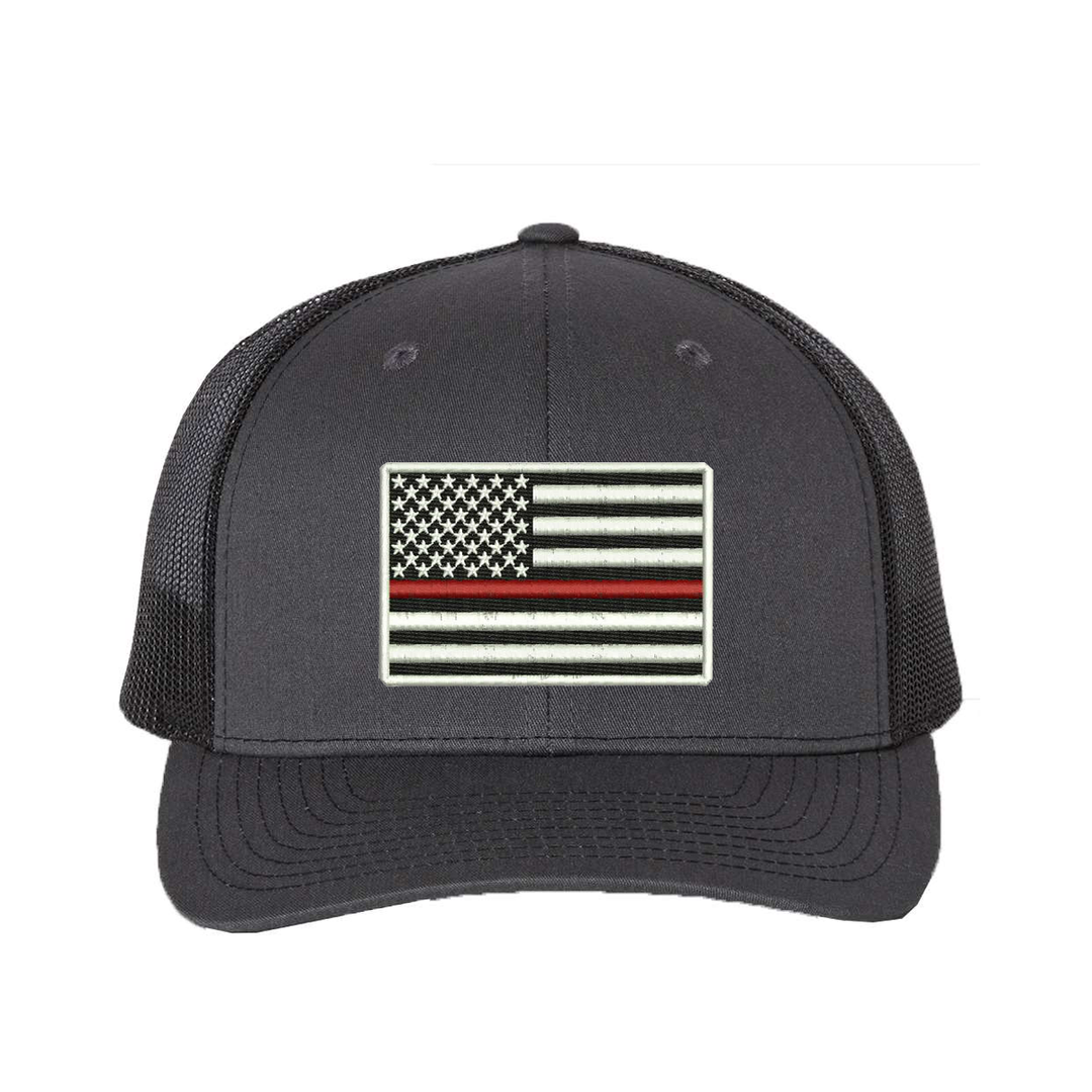 Thin Red Line mesh back trucker hat