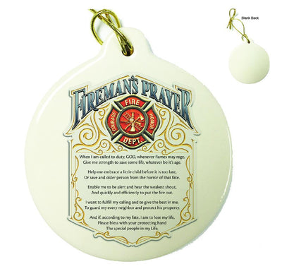 Firefighter, EMS and Military Christmas Ornaments