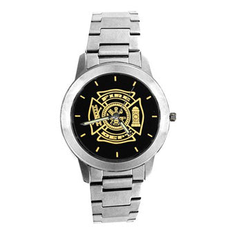 Fireman Watch Stainless Steel with Maltese