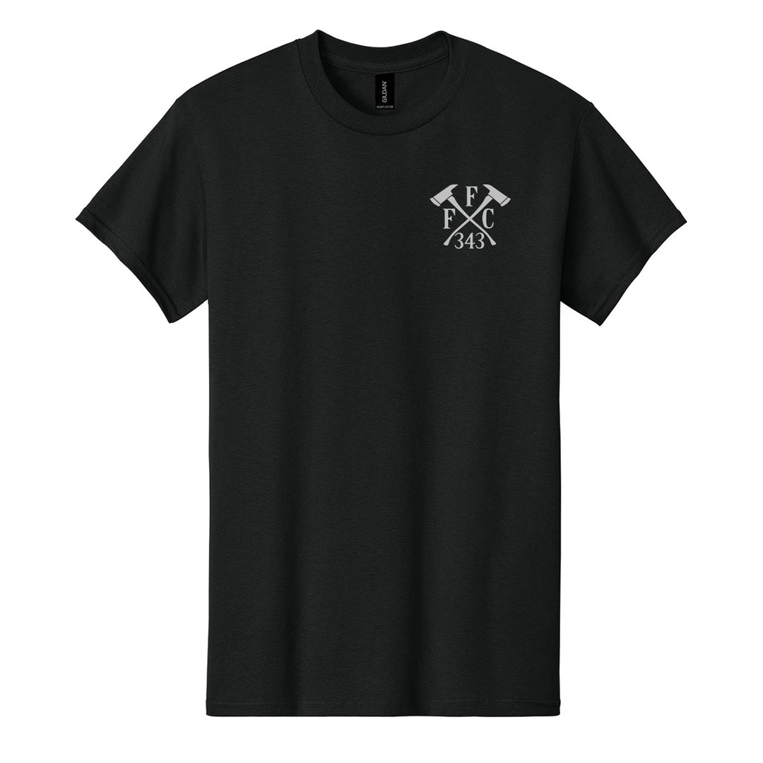 FFC t-shirt front flatlay #color_black