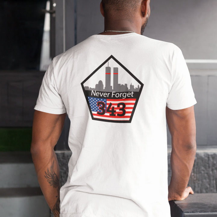 Remember 9/11 with our firefighter T-Shirt – FFC 343 Never Forget