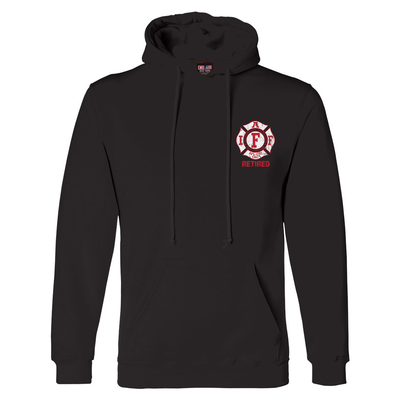 Red and White Flag IAFF Retired Premium Hoodie