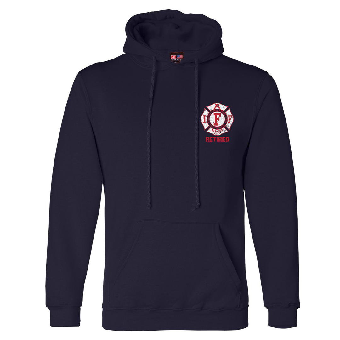 Red and White Flag IAFF Retired Premium Hoodie