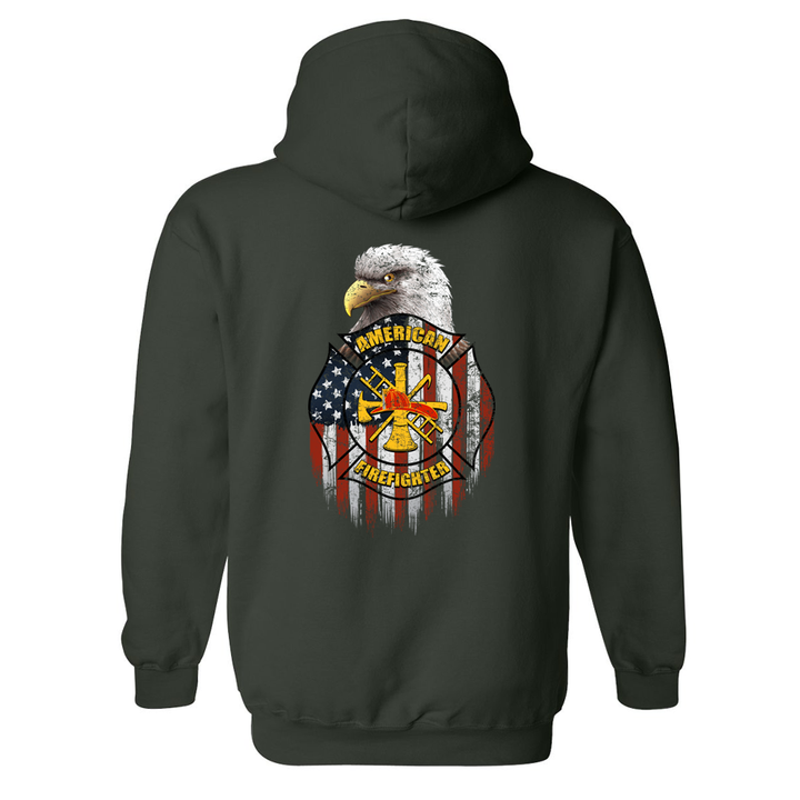 American Firefighter Premium Hoodie in Green