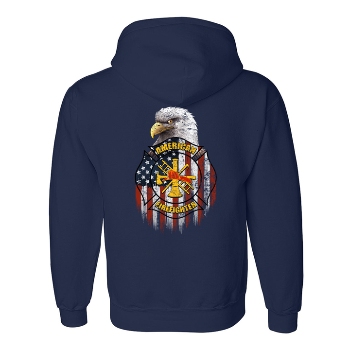 American Firefighter Premium Hoodie in Navy