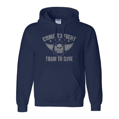 Come to Fight Firefighter Hoodie in Navy