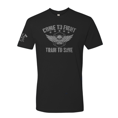 Come to Fight Firefighter Shirt In Black