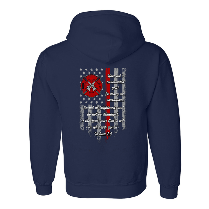 Thin Red Line Joshua Prayer Sweatshirt in Navy