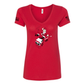 FFC 343 Let's Ride Santa Women's V-Neck Shirt