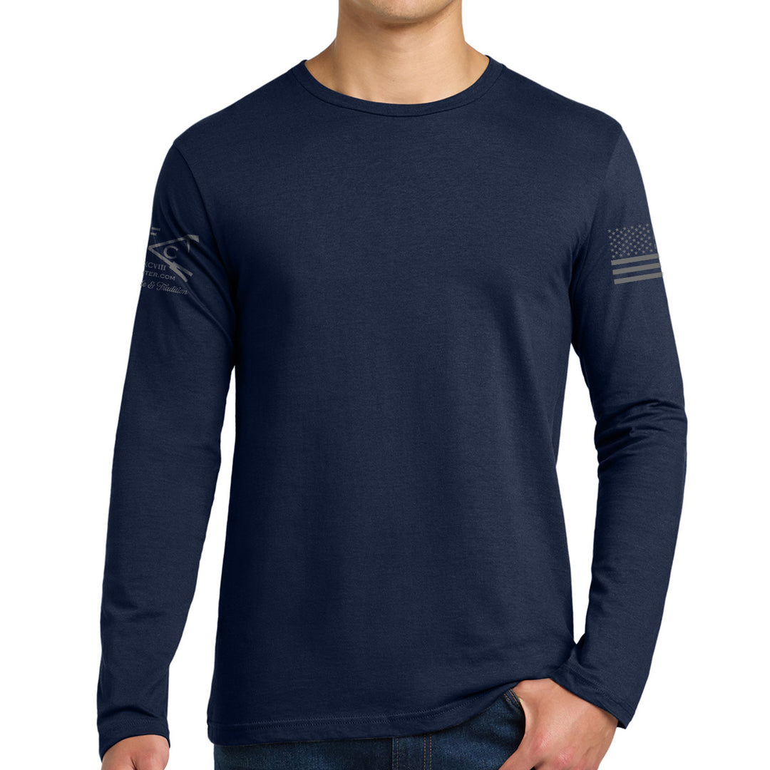 long sleeve firefighter shirt #color_navy