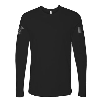 Front view of firefighter long sleeves in red black color, simple and minimalist style