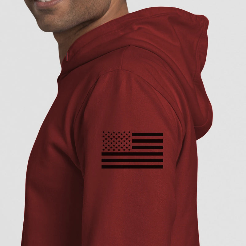 USA flag Spartan hoodie for firefighters