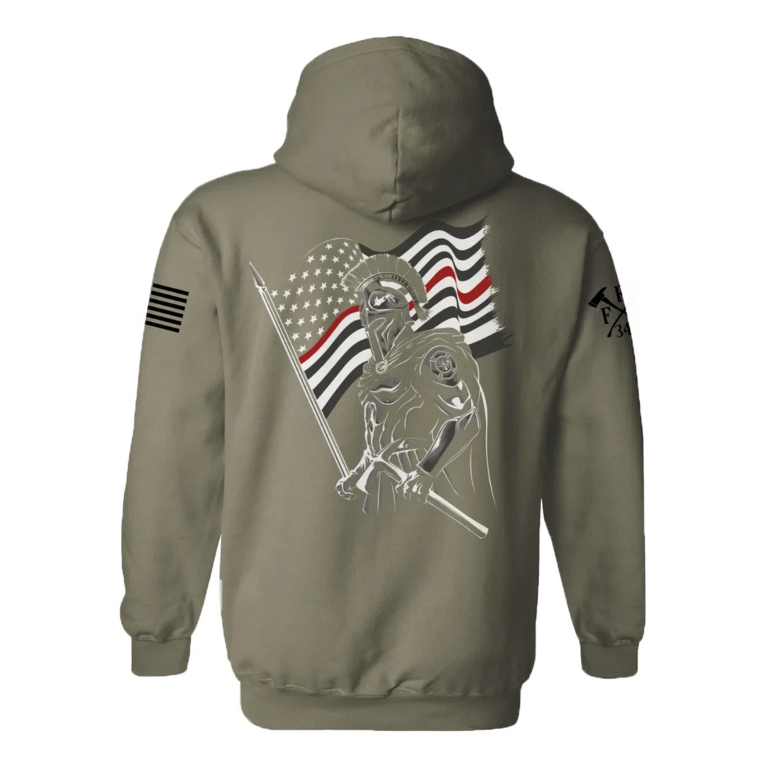 Firefighter apparel: Spartan design hoodie with FFC logo