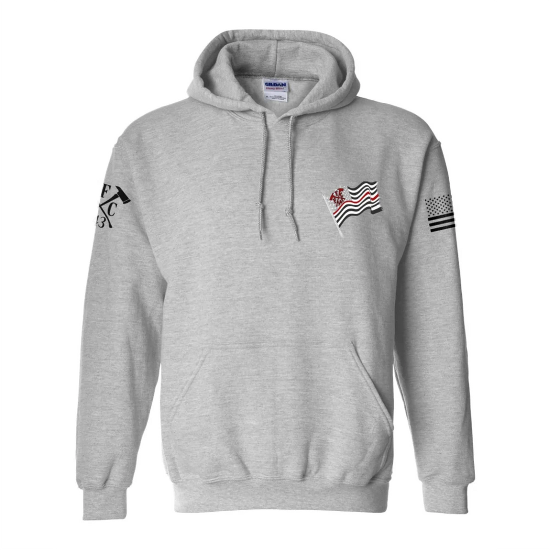 USA flag Spartan hoodie for firefighters