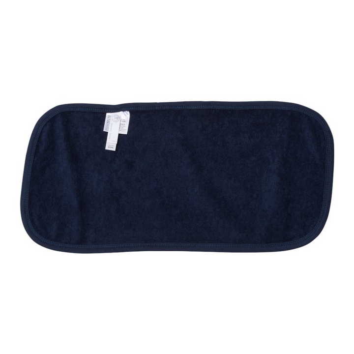 Back of Infant Burp Cloth Navy