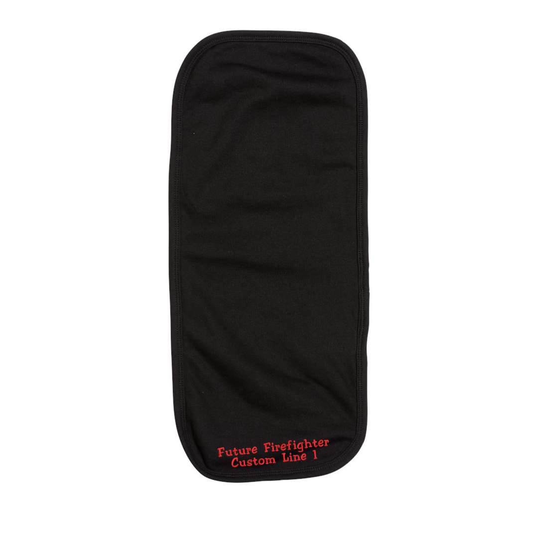 Customized Future Fighter Burp Cloth in Black