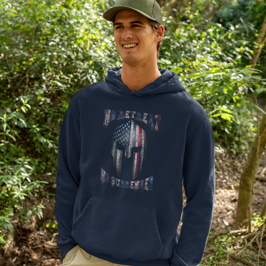 No Retreat, No Surrender Spartan Premium Hoodie