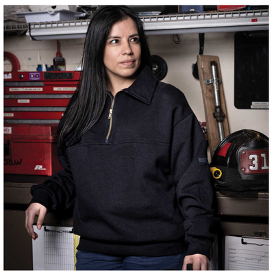Customized Game 1/4 Zip Job Shirt with Fire Rescue Embroidery 