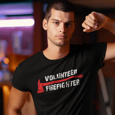 FFC 343 Volunteer Firefighter Axe Premium T-Shirt