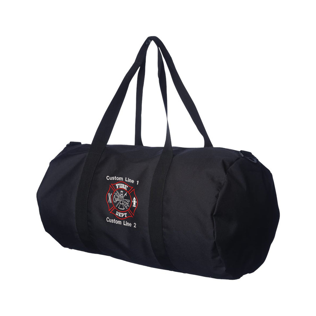 Customized 29L Large Duffel Bag with Fire Department Embroidery
