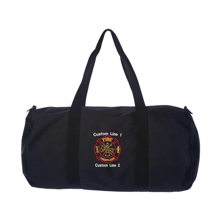 Customized 29L Large Duffel Bag with Fire Chaplain Embroidery